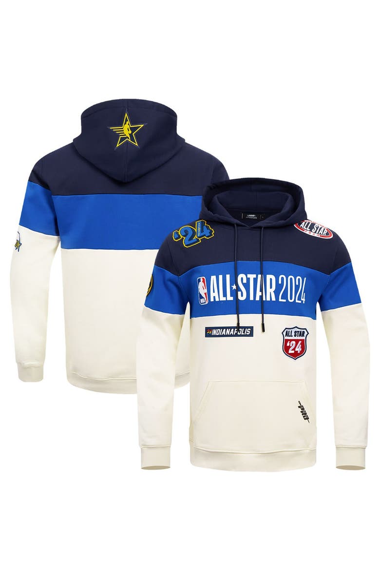 Unisex Pro Standard  Cream 2024 NBA All-Star Game Chenille Fleece Pullover Hoodie, Main, color, Cream