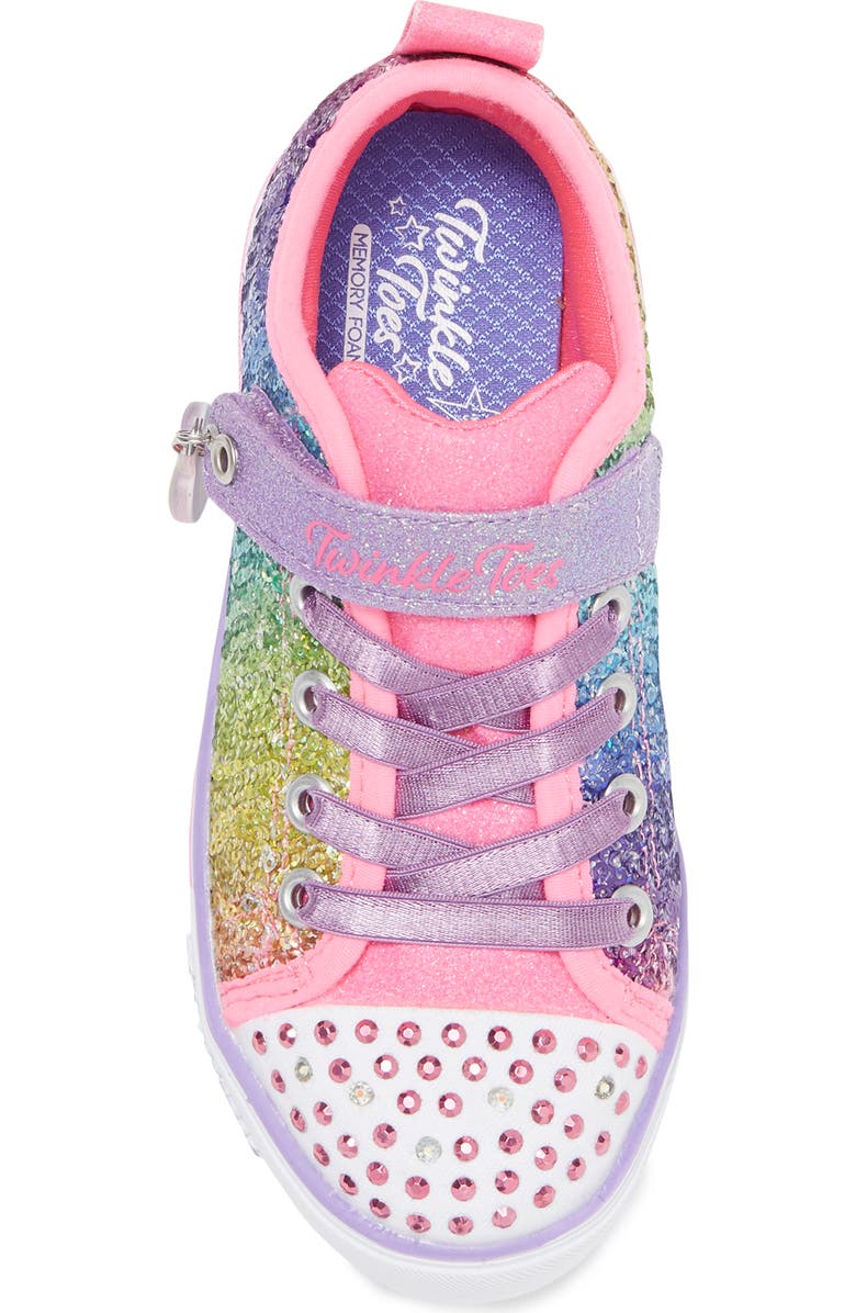 SKECHERS Sparkle Lite Sequins So Bright Glitter Sneaker, Alternate, color,