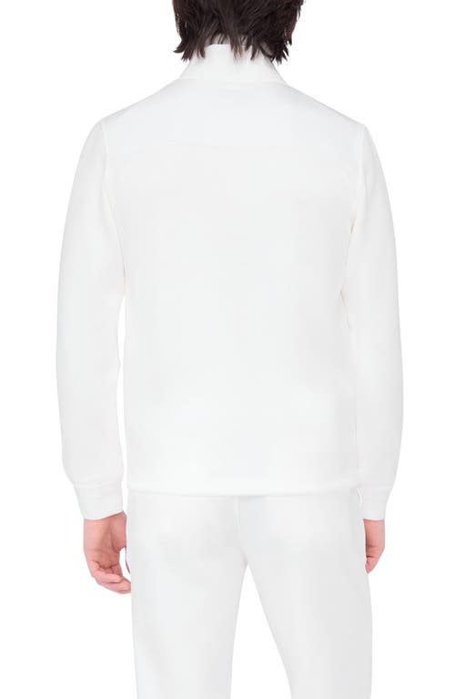 Bugatchi Performance Knit Jacket In Chalk