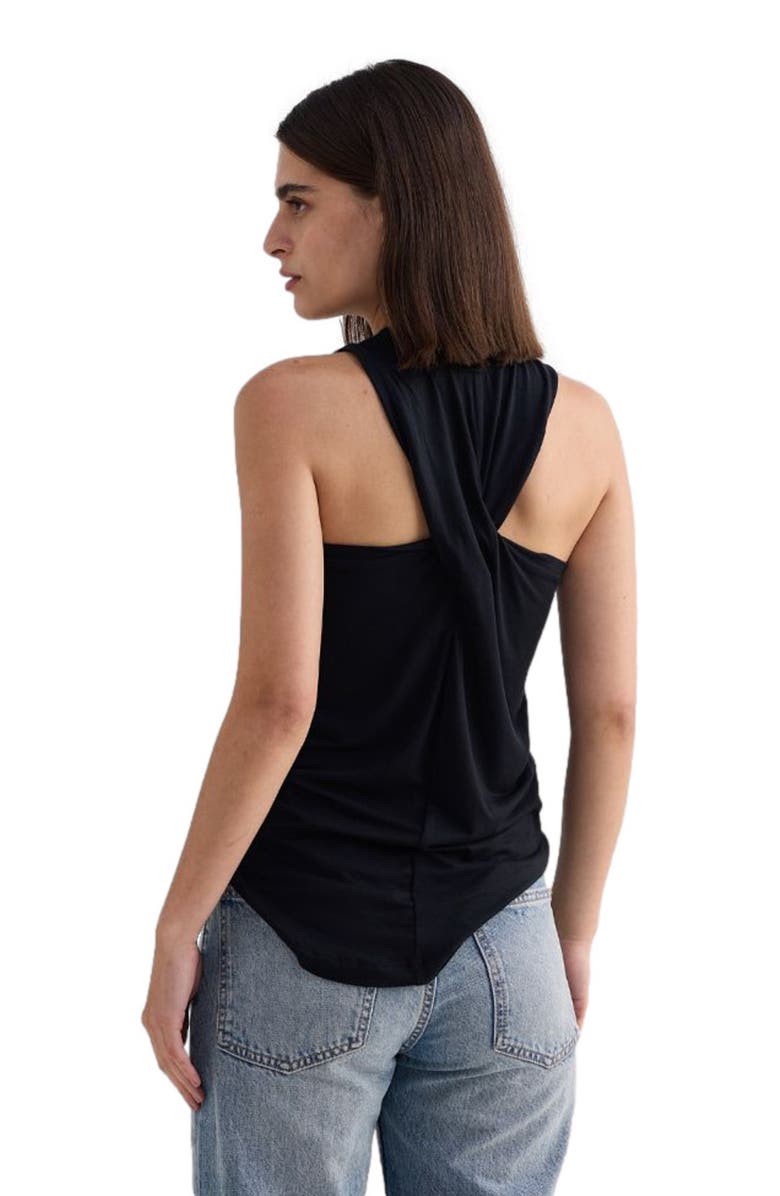 Reistor Drawstring Short T-shirt Dress in Black, Alternate, color, Black