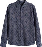 Robert Barakett Zander Knit Button-Up Shirt