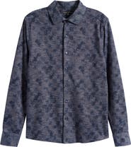 Robert Barakett Zander Knit Button-Up Shirt