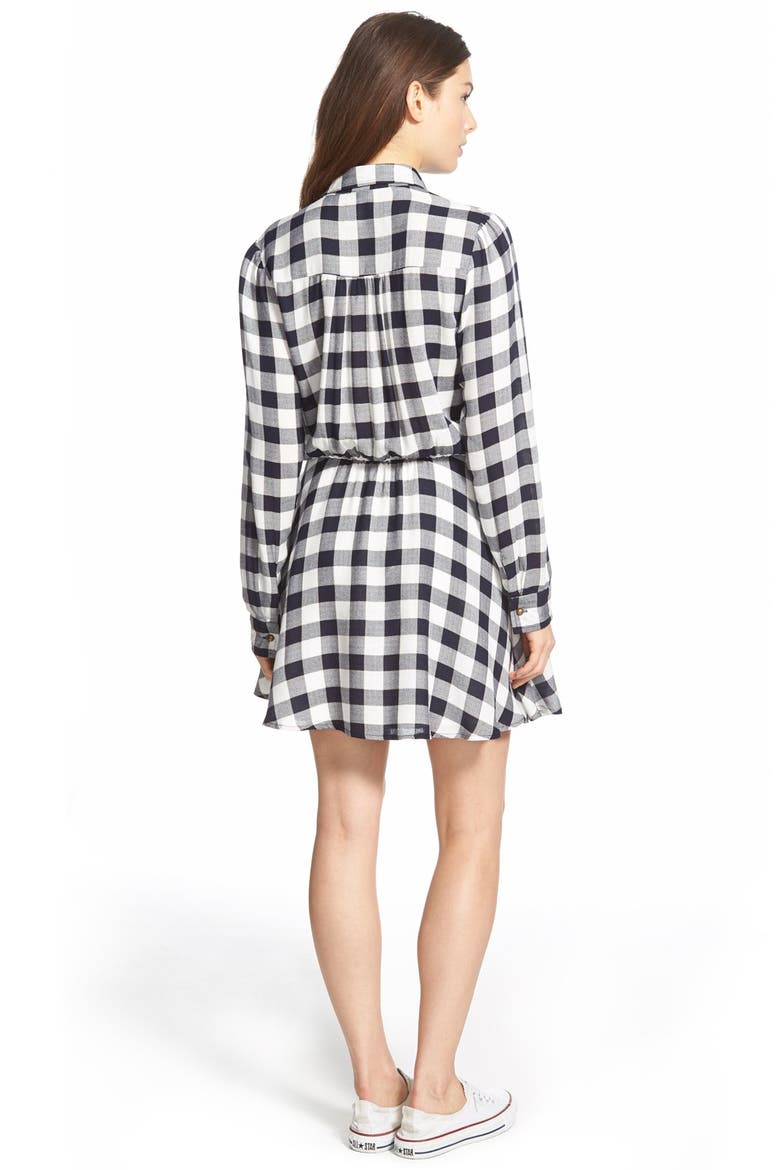 Shirtdress, Alternate, color, NAVY/ WHITE
