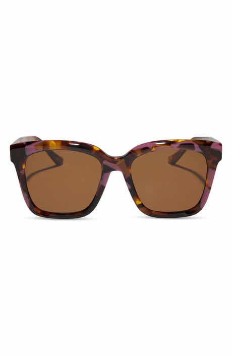 DIFF Meredith 54mm Square Sunglasses