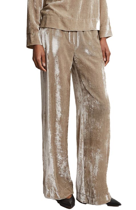 Velvet Palazzo Trousers
