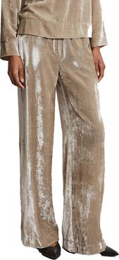 ottod'Ame Velvet Palazzo Trousers