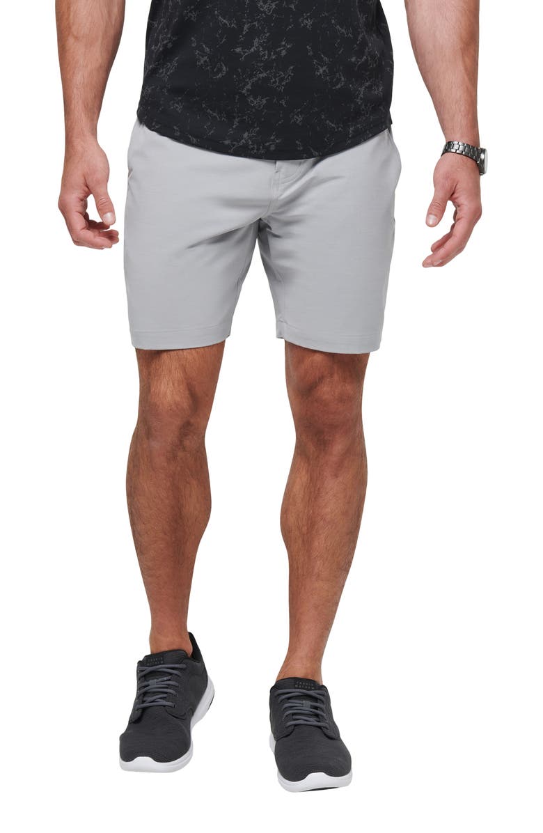 TravisMathew Open to Close Tech Chino Shorts, Main, color, Heather Sleet