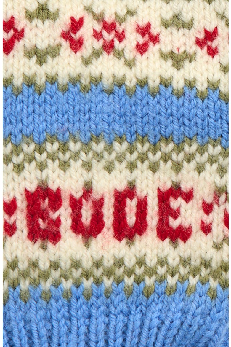 Wedgewood Corded Virgin Wool Mittens, Alternate, color, BLUE MULTI