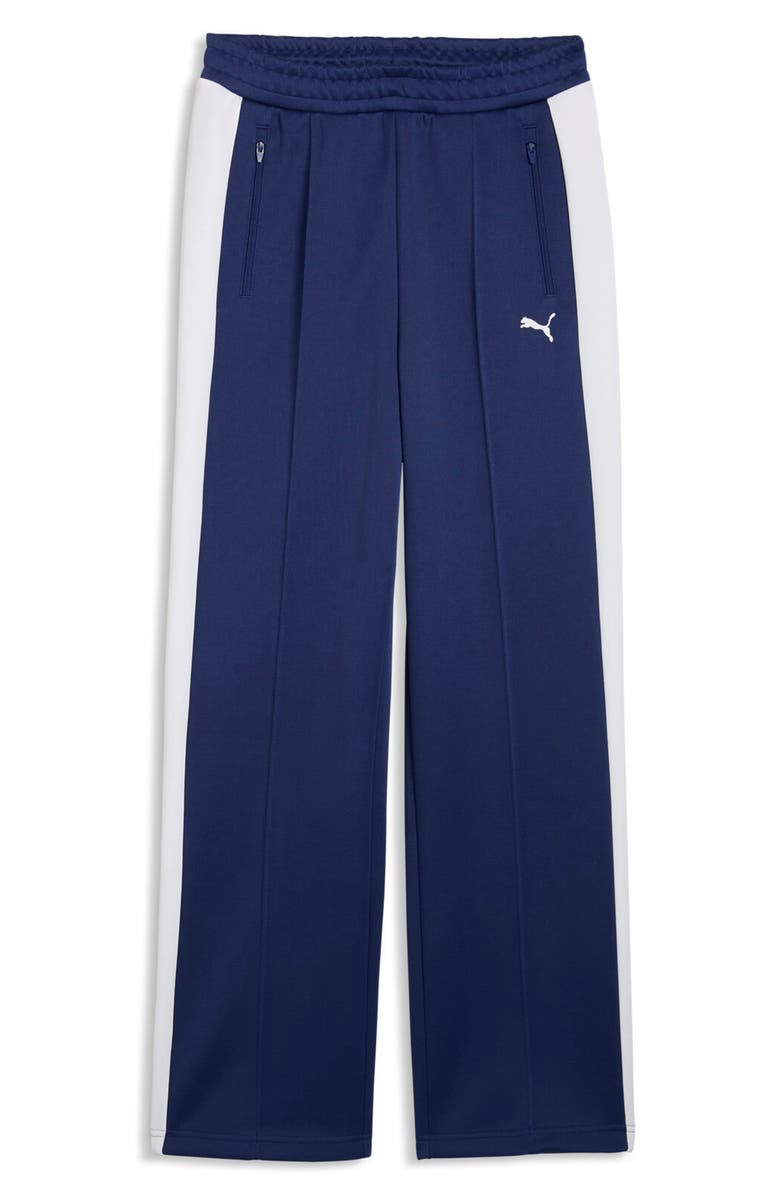 PUMA T7 Always On Straight Leg Track Pants, Alternate, color, Blue Jewel