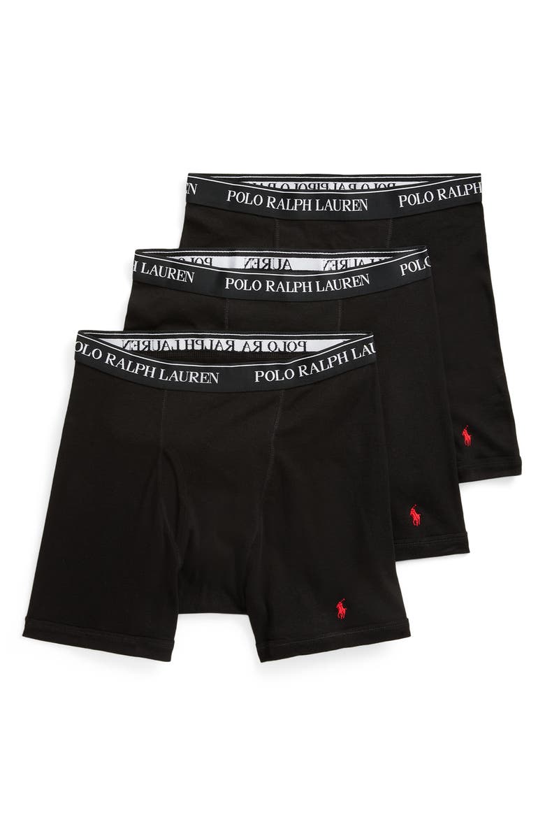 Polo Ralph Lauren 3-Pack Wicking Boxer Briefs, Alternate, color, Anh/Mah/Pbd