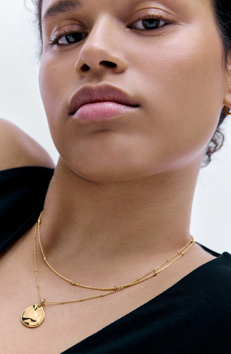 Monica Vinader Beaded Rope Chain Necklace, Alternate, color, 18Ct Gold Vermeil