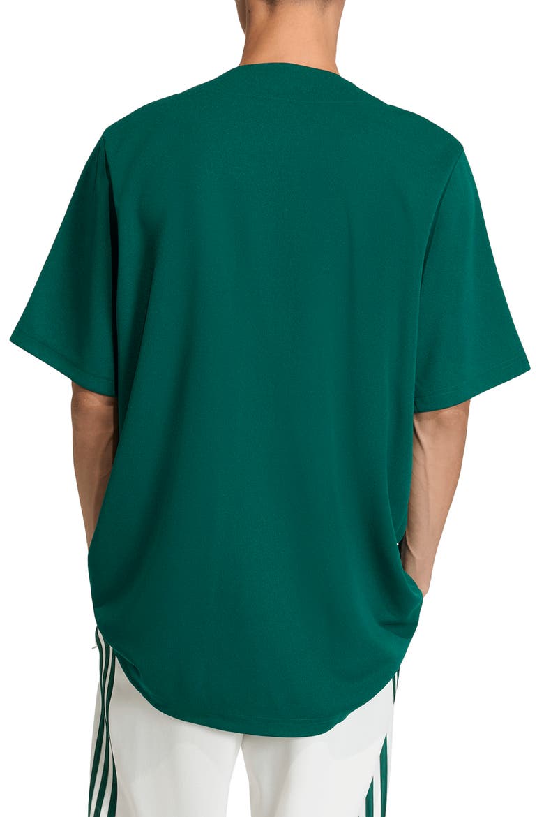 Summer League Varsity Baseball Jersey, Alternate, color, GREEN/ BETTER SCARLET/