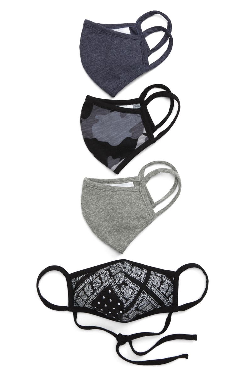 Nordstrom Assorted 4-Pack Adult Face Masks, Main, color,