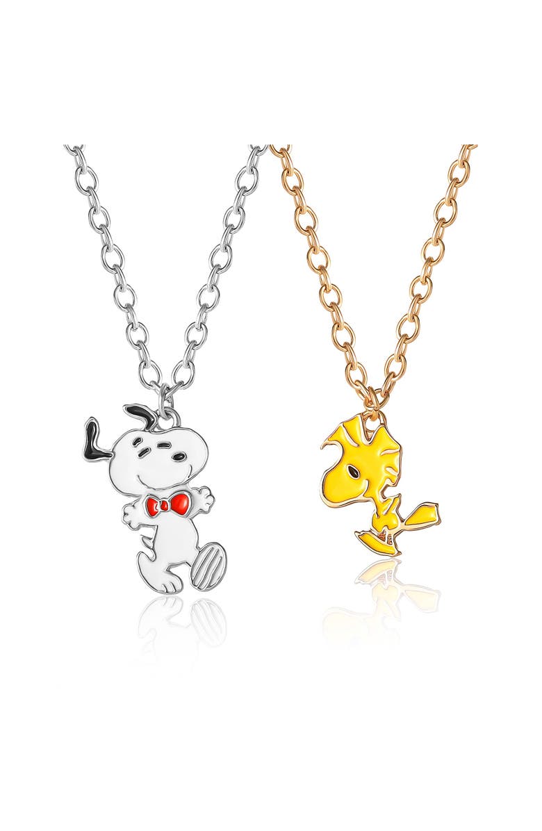 PEANUTS Snoopy & Woodstock BFF Necklace Set, Main, color, Multicolor