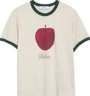 PALMES Apple Graphic Ringer Tee