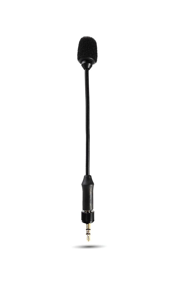 MV-M101 Gooseneck Omnidirectional Lavalier Microphone- Compatible with DJI Mic/Rode Wireless Go Series Wireless Transmitters, Main, color, Black
