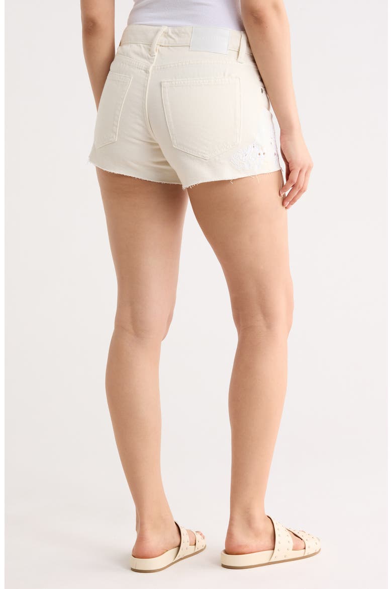 Mid Rise Embroidered Cutoff Shorts, Alternate, color, WHISPERING WILLOW