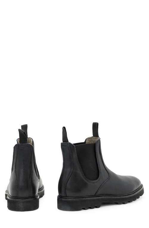 Allsaints Toby Leather Chelsea Boots In Black