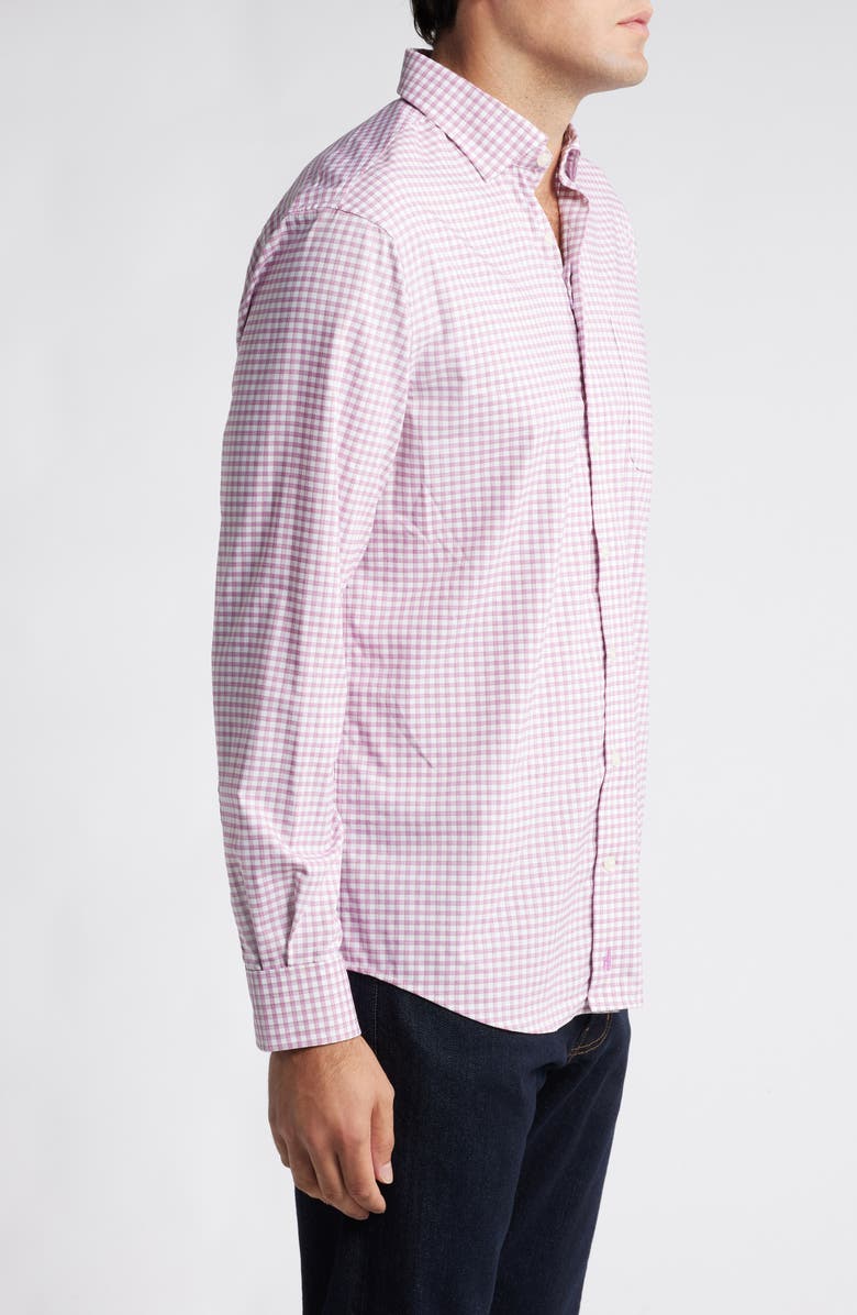 johnnie-O Dean Check Performance Button-Up Shirt, Alternate, color,