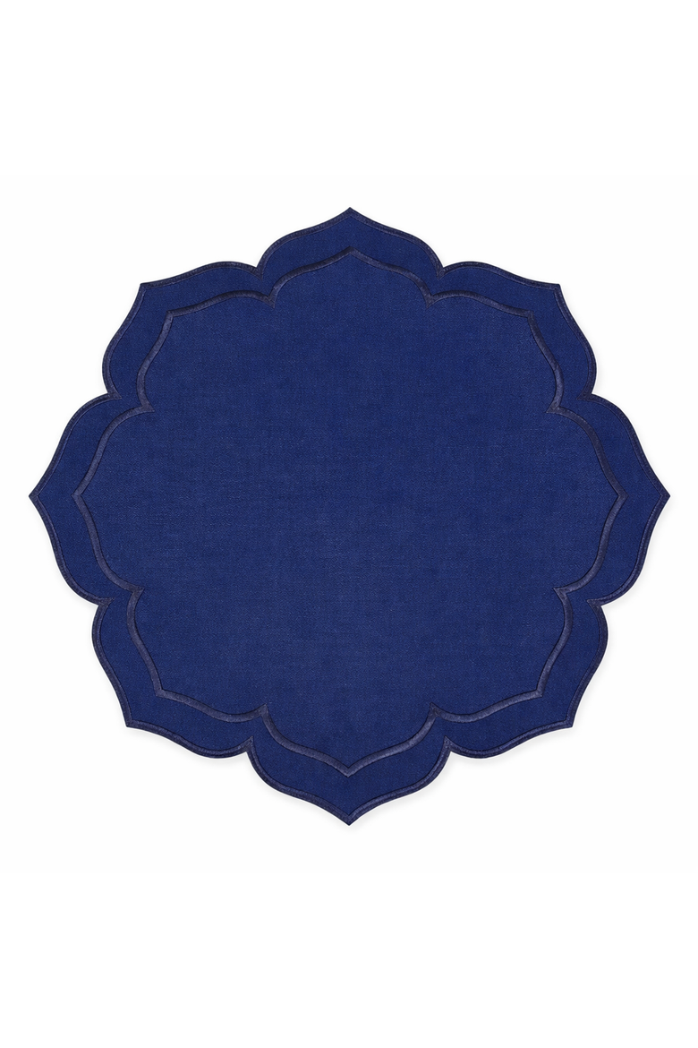 Lotus Spill Proof Placemat, Main, color, Navy