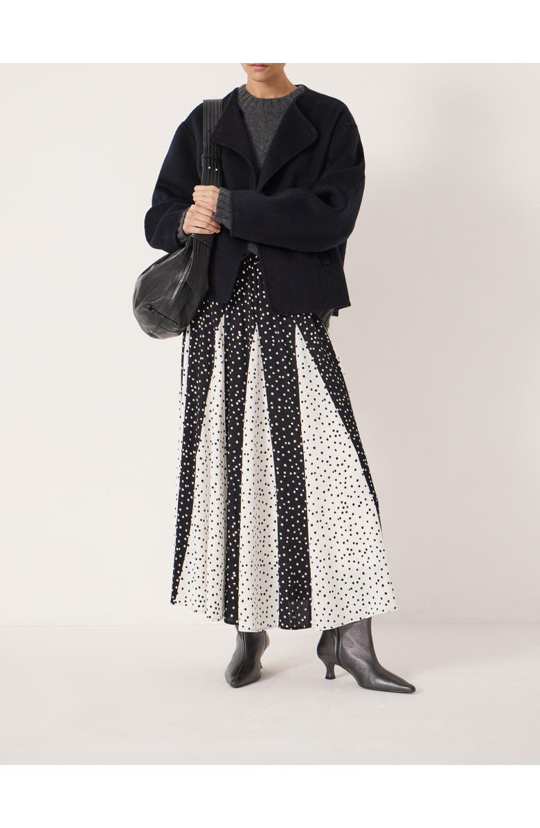 Hush Oti Polka Dot Godet Midi Skirt, Alternate, color, Tiny Polka Dot Mix