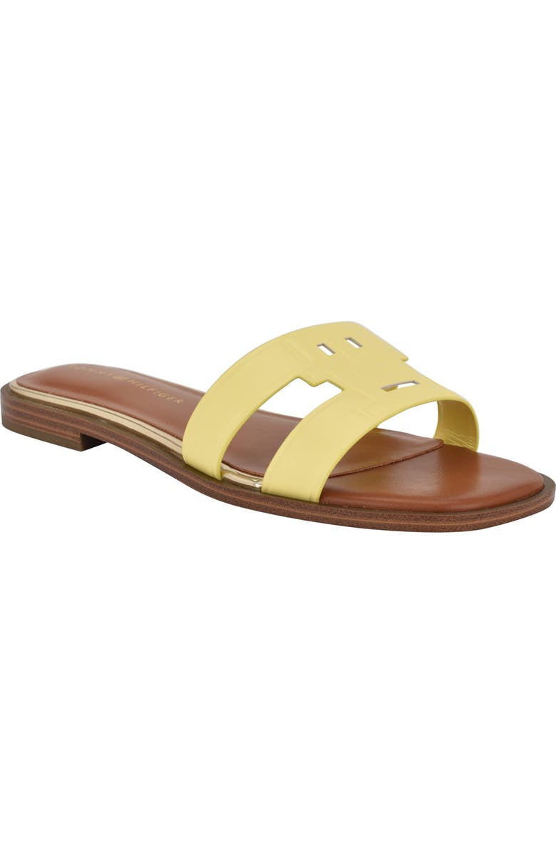 Tommy Hilfiger Terenz Slide Sandal, Main, color, Yellow
