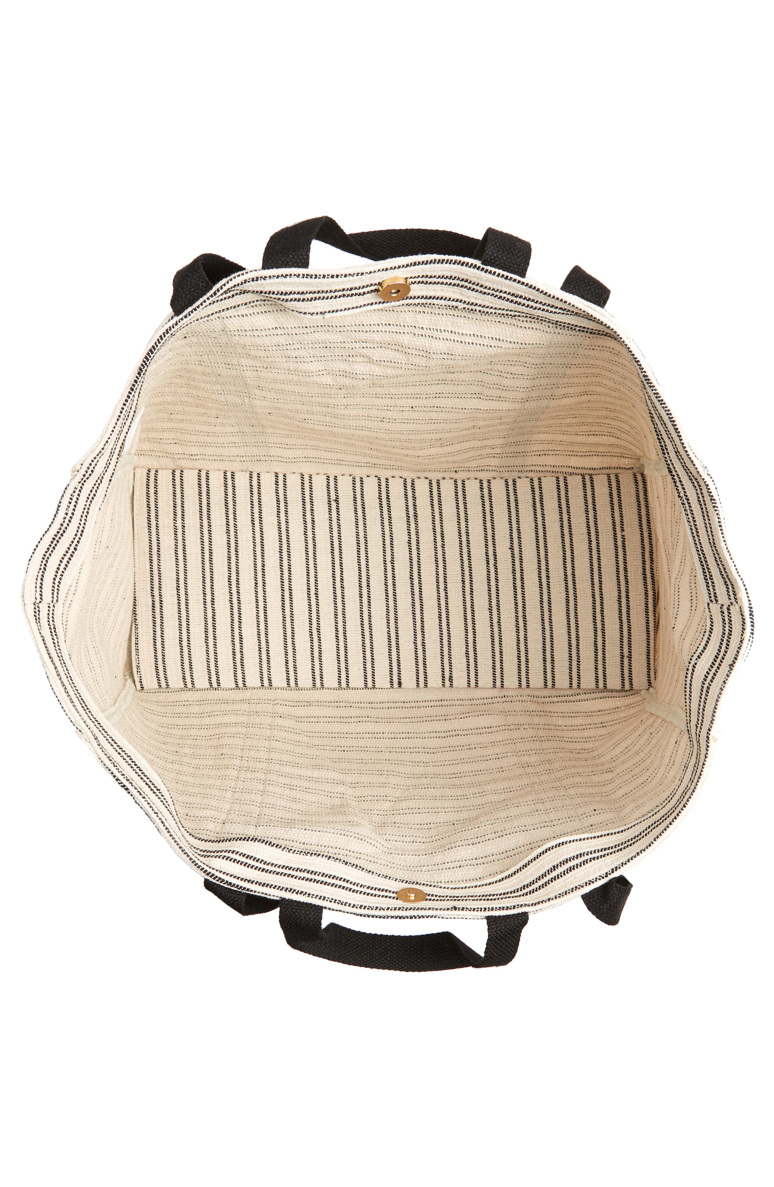 Violet Ray New York Stripe Canvas Weekend Bag, Alternate, color, 