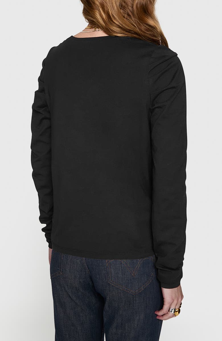 Rebecca Minkoff Janine Puff Shoulder Cotton Jersey Top, Alternate, color, 