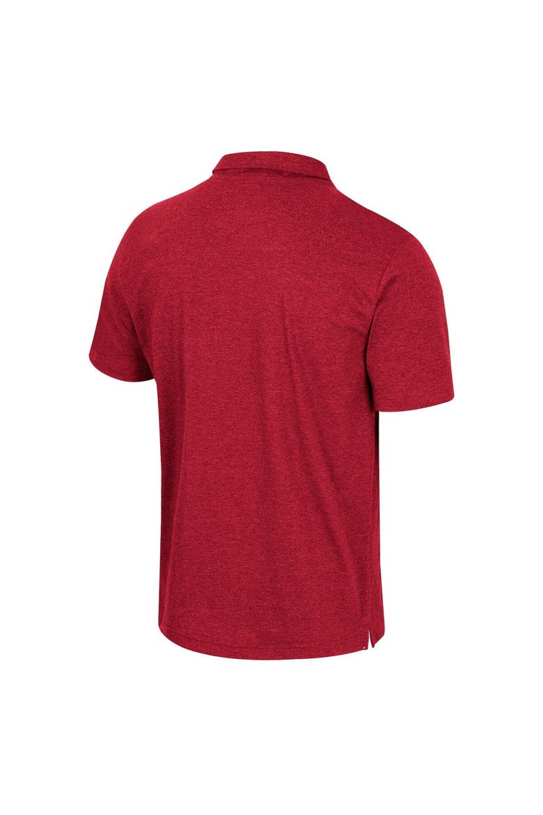 Men's Colosseum  Cardinal Arkansas Razorbacks No Problemo Polo, Alternate, color, Cardinal
