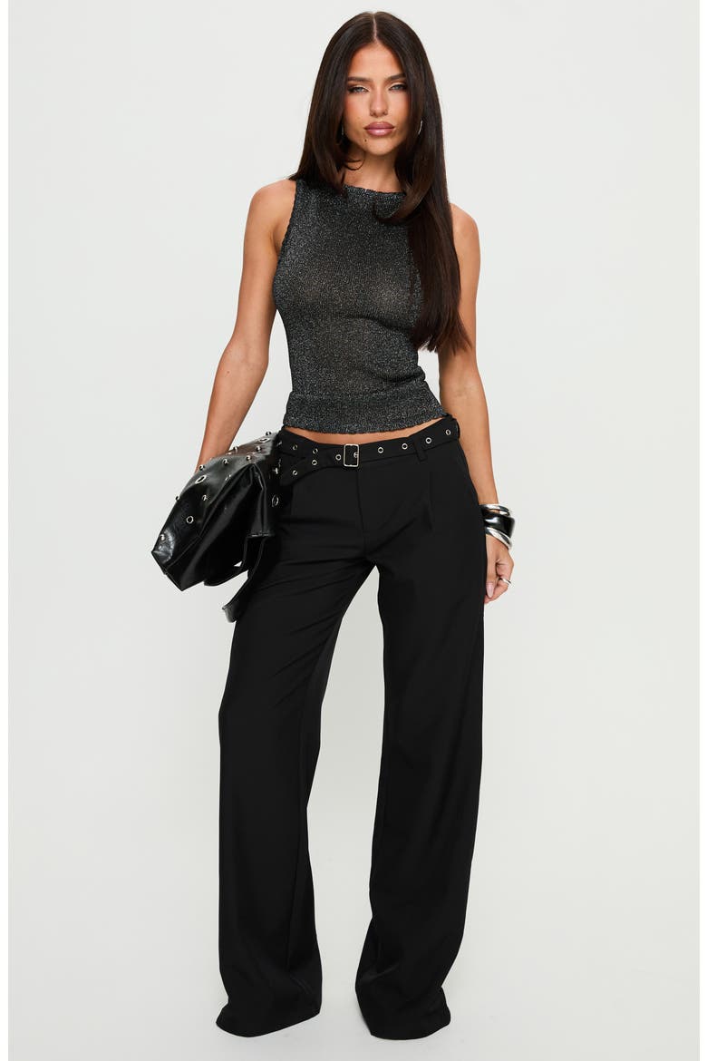 No Pretending Glitter Knit Tank, Alternate, color, BLACK GLITTER