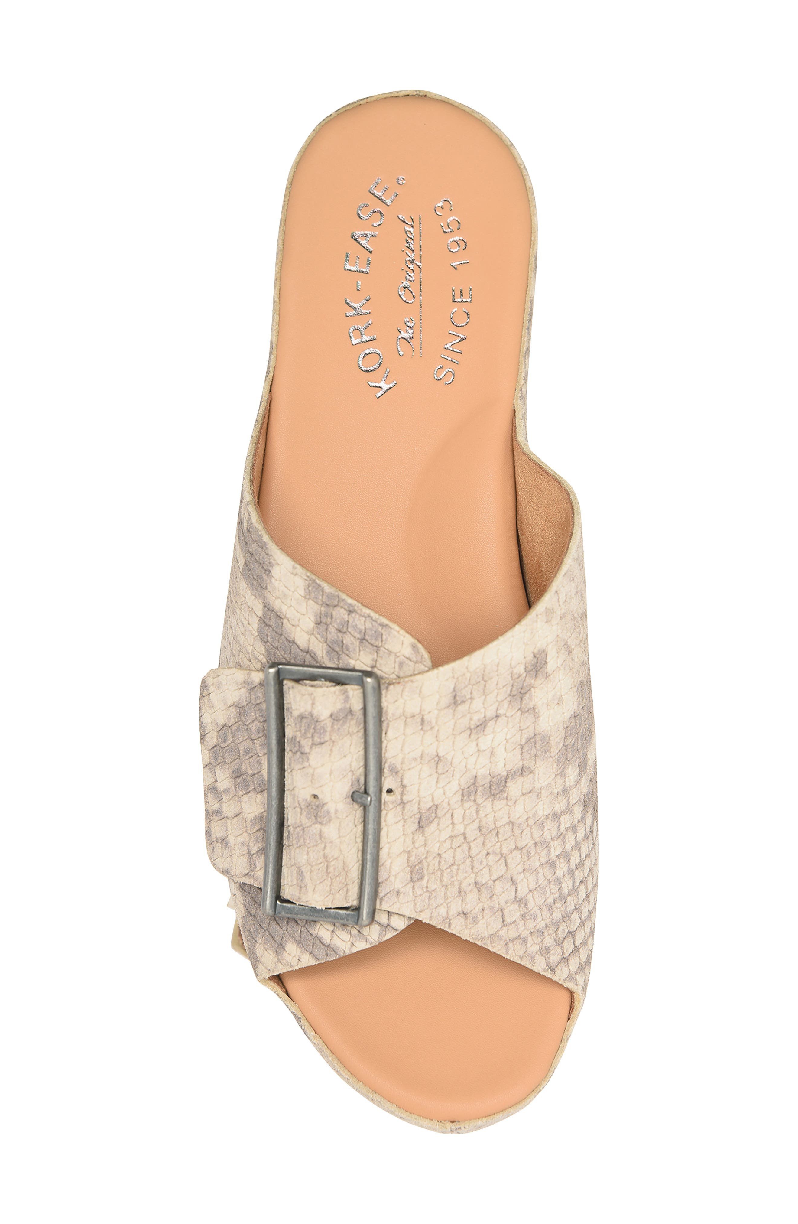 Kork-Ease<sup>®</sup> York Platform Slide Sandal, Alternate, color, Taupe Snake