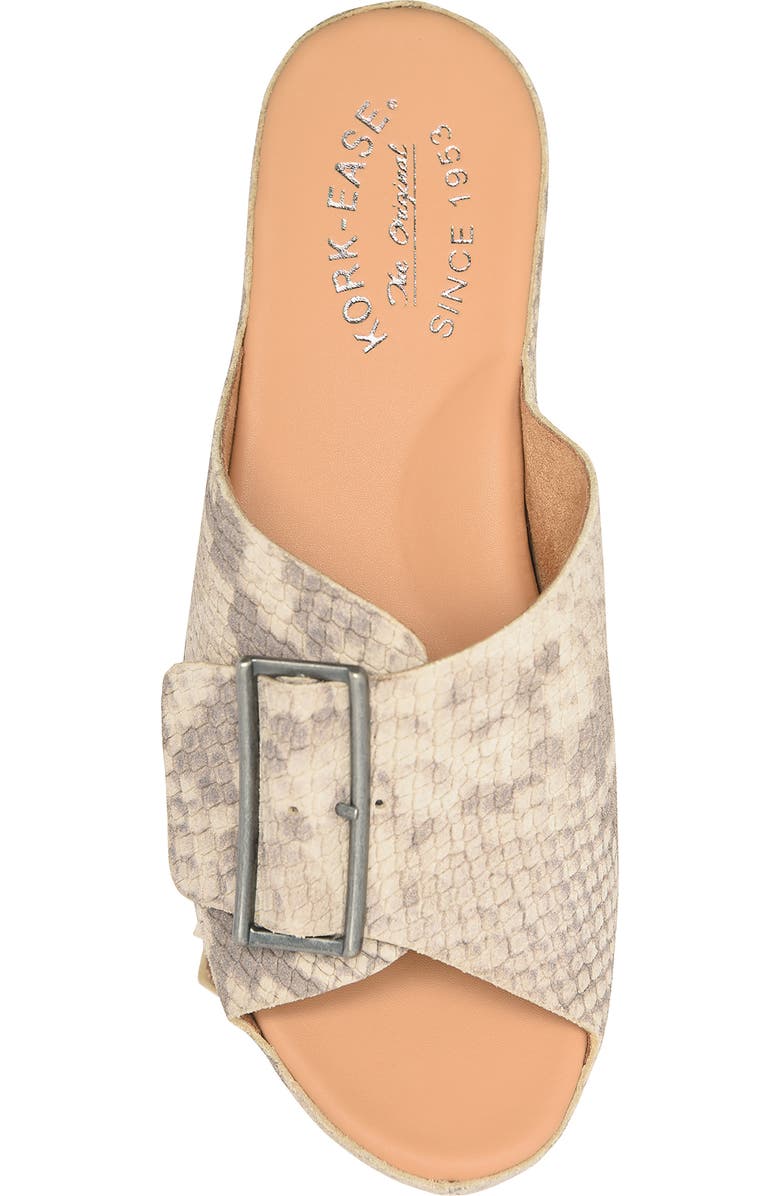 Kork-Ease<sup>®</sup> York Platform Slide Sandal, Alternate, color, Taupe Snake