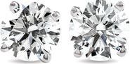 Bliss Diamond 3 CT Round Lab Grown Diamond Screw Back Studs 14K Gold