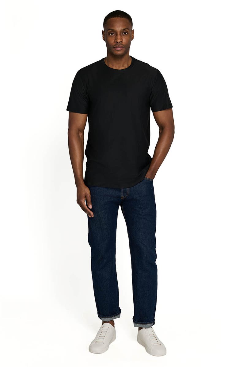Brooklyn Brigade Solid Mapleton Luxe Cross Dyed T-Shirt, Alternate, color, Black