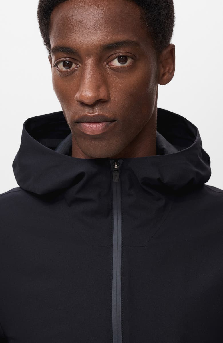 MANGO Water Repellent Thermolite<sup>®</sup> Hooded Jacket, Alternate, color, Navy