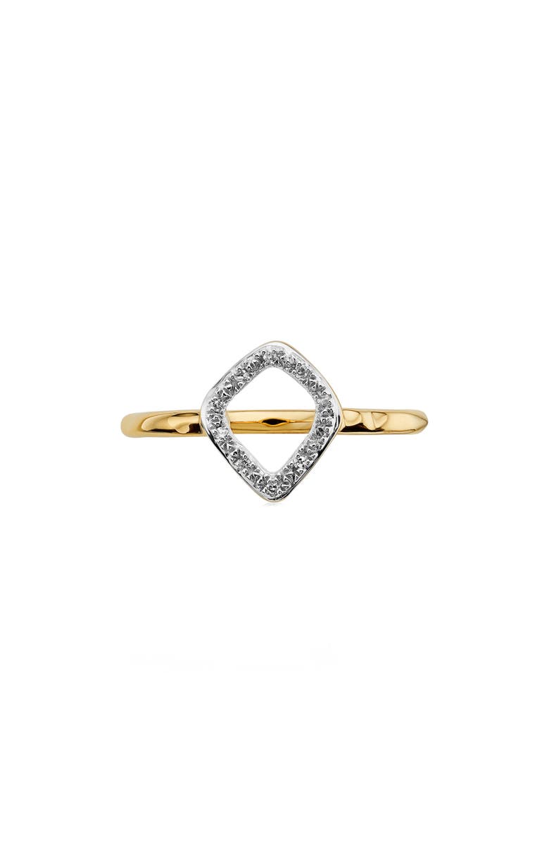 Monica Vinader Riva Mini Kite Diamond Stacking Ring, Alternate, color, Gold