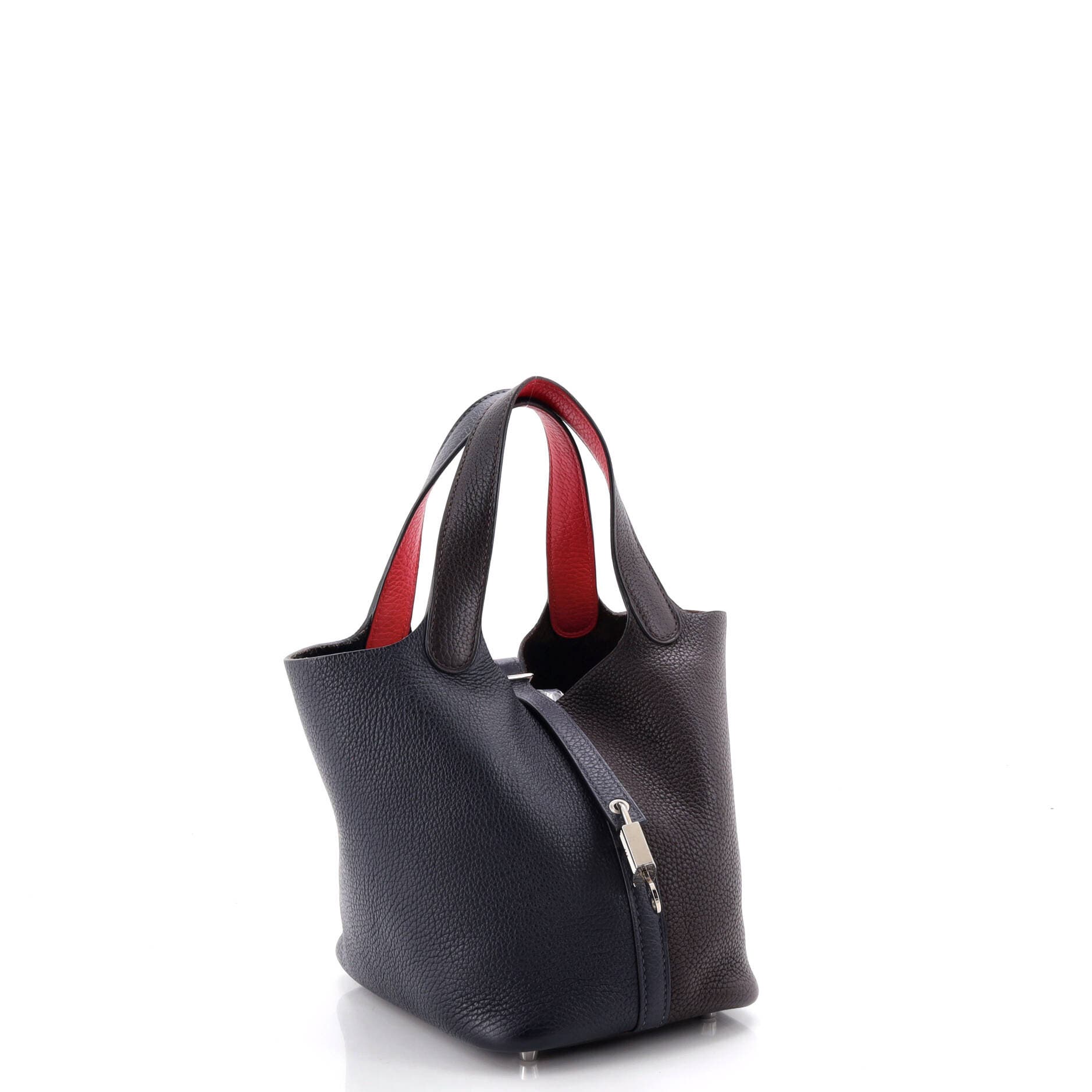 Picotin Lock Bag Tricolor Clemence PM, Alternate, color, Blue