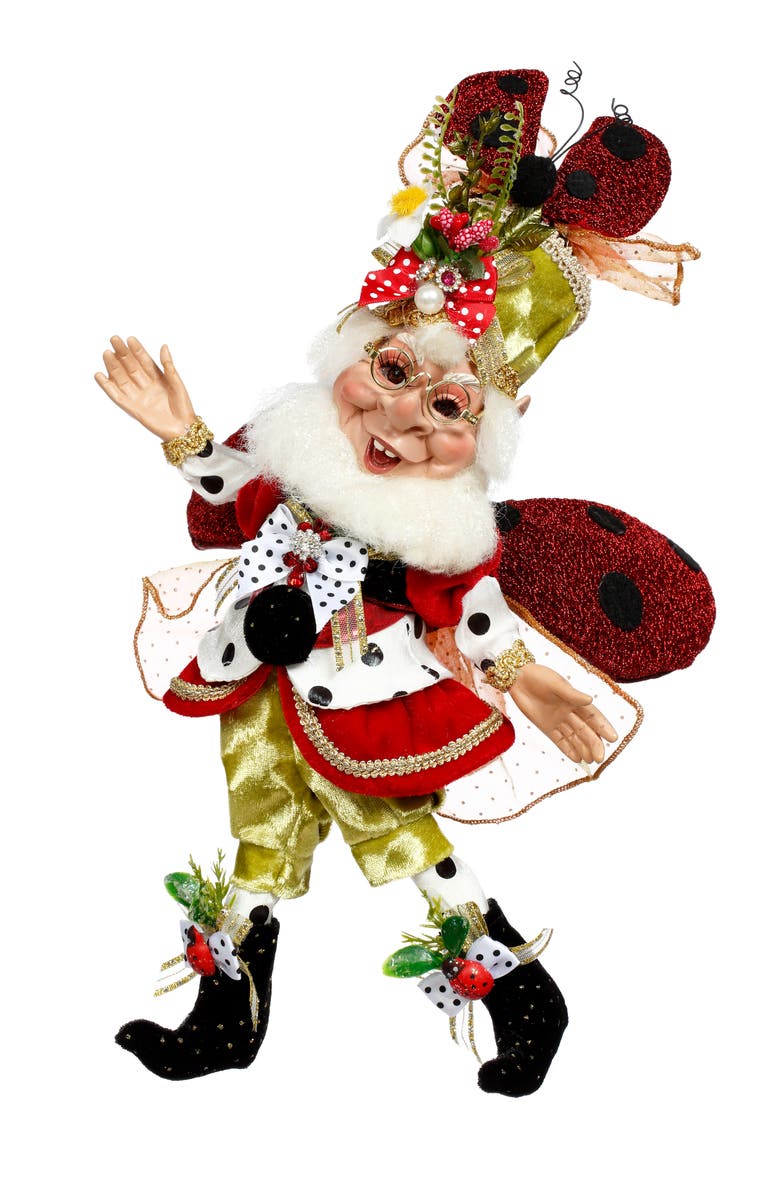Mark Roberts Lady Bug Elf, Small, Main, color, Red