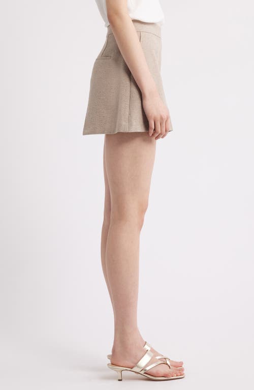 Kobi Halperin Eryx Wide-leg Tweed Shorts In Beige