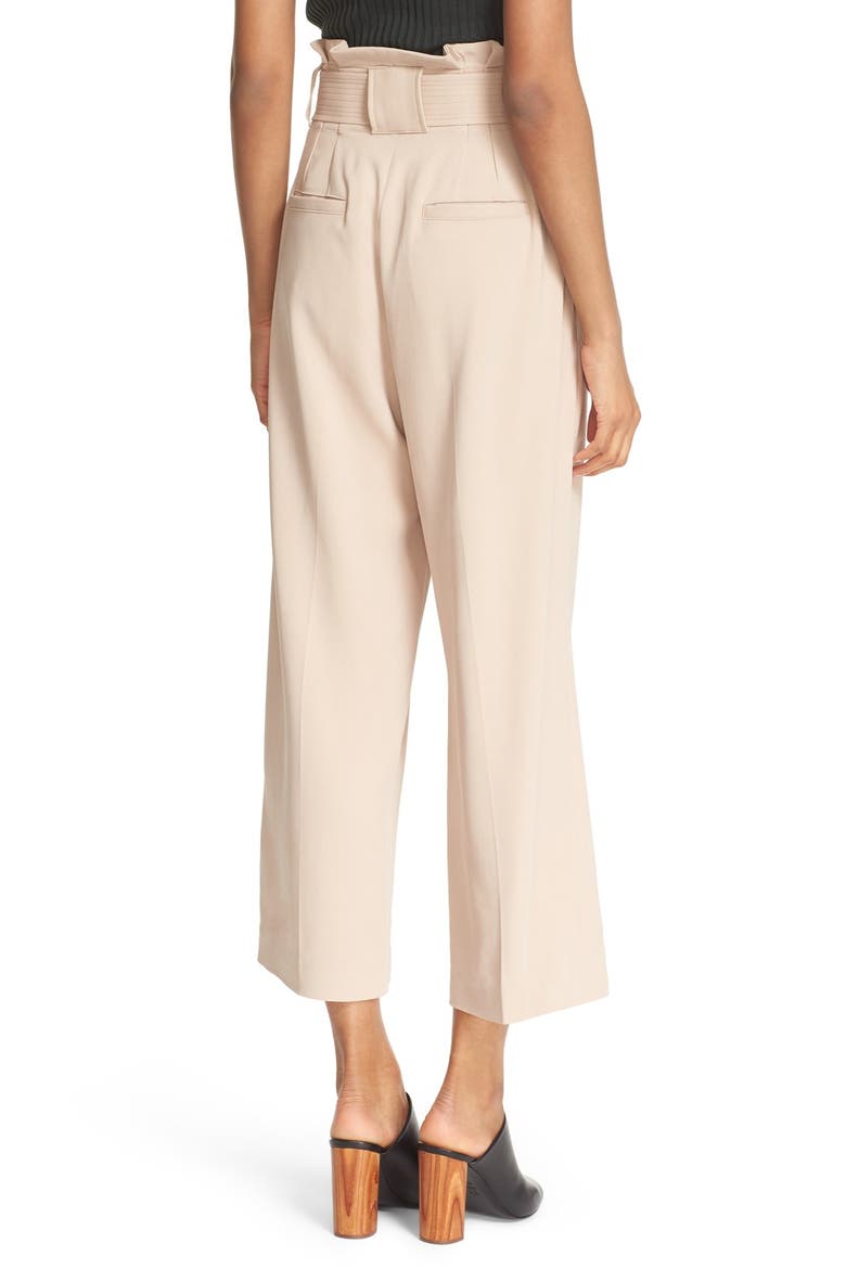 'Dillon' Belted High Waist Gaucho Pants, Alternate, color, WHISPER