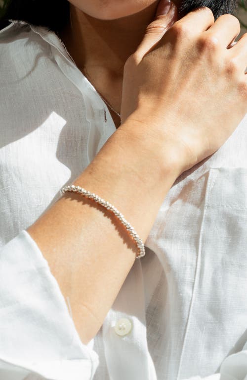 Dower & Hall Nomad Nuggets Bracelet In Silver