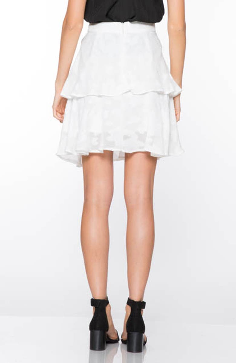 Lucy Paris Rose Burnout Ruffle Skirt, Alternate, color, 