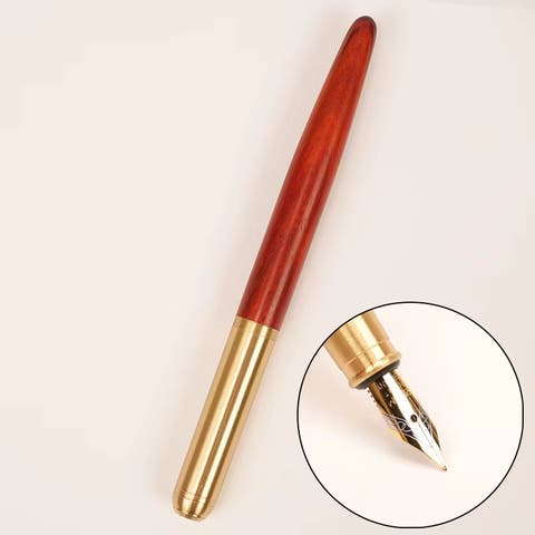The Hemmingway | Handmade Wood and Brass Fountain Pen