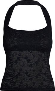 LIONESS Palisades Lace Halter Top