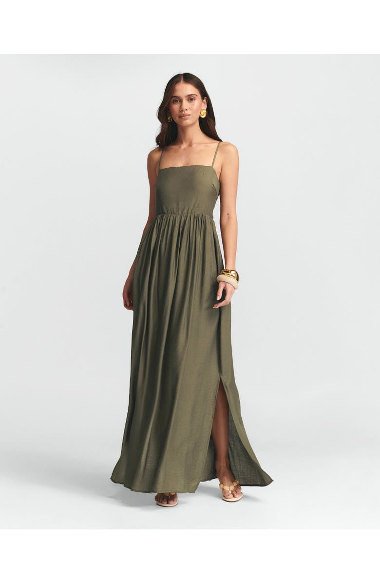 ST MRLO Lanah Maxi Dress, Alternate, color, Palm Leaf