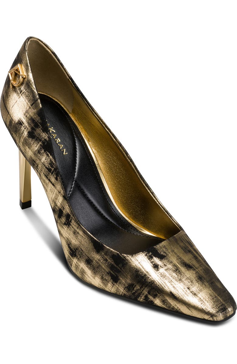 Donna Karan New York Savita Pump, Main, color, Black/ Gold