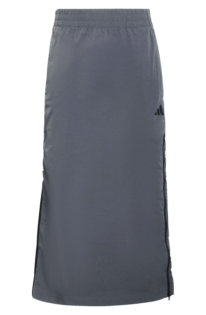 adidas The City Tech Woven Zip Midi Skirt, Alternate, color, Grey Six
