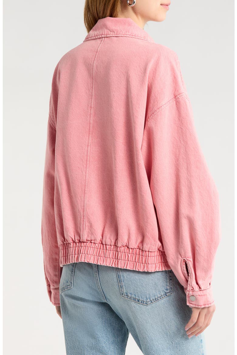 Denim Bomber Jacket, Alternate, color, SUNSET