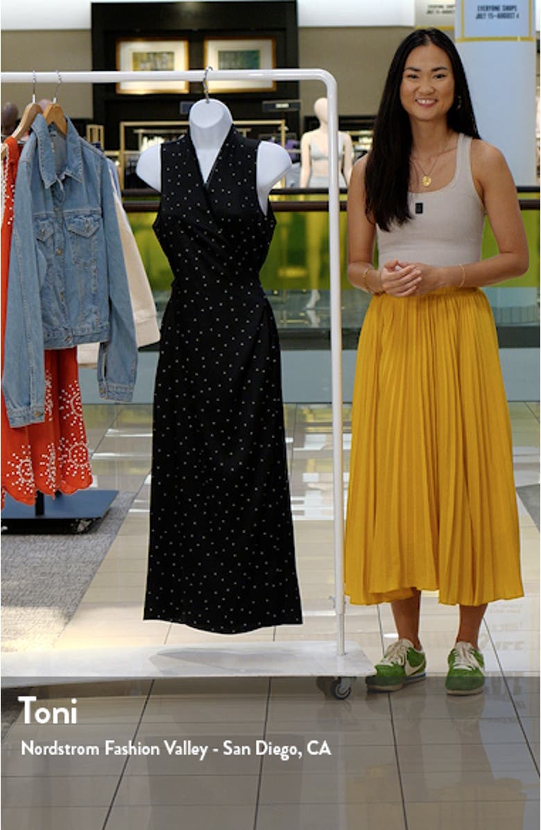 Polka Dot Faux Wrap Dress, sales video thumbnail