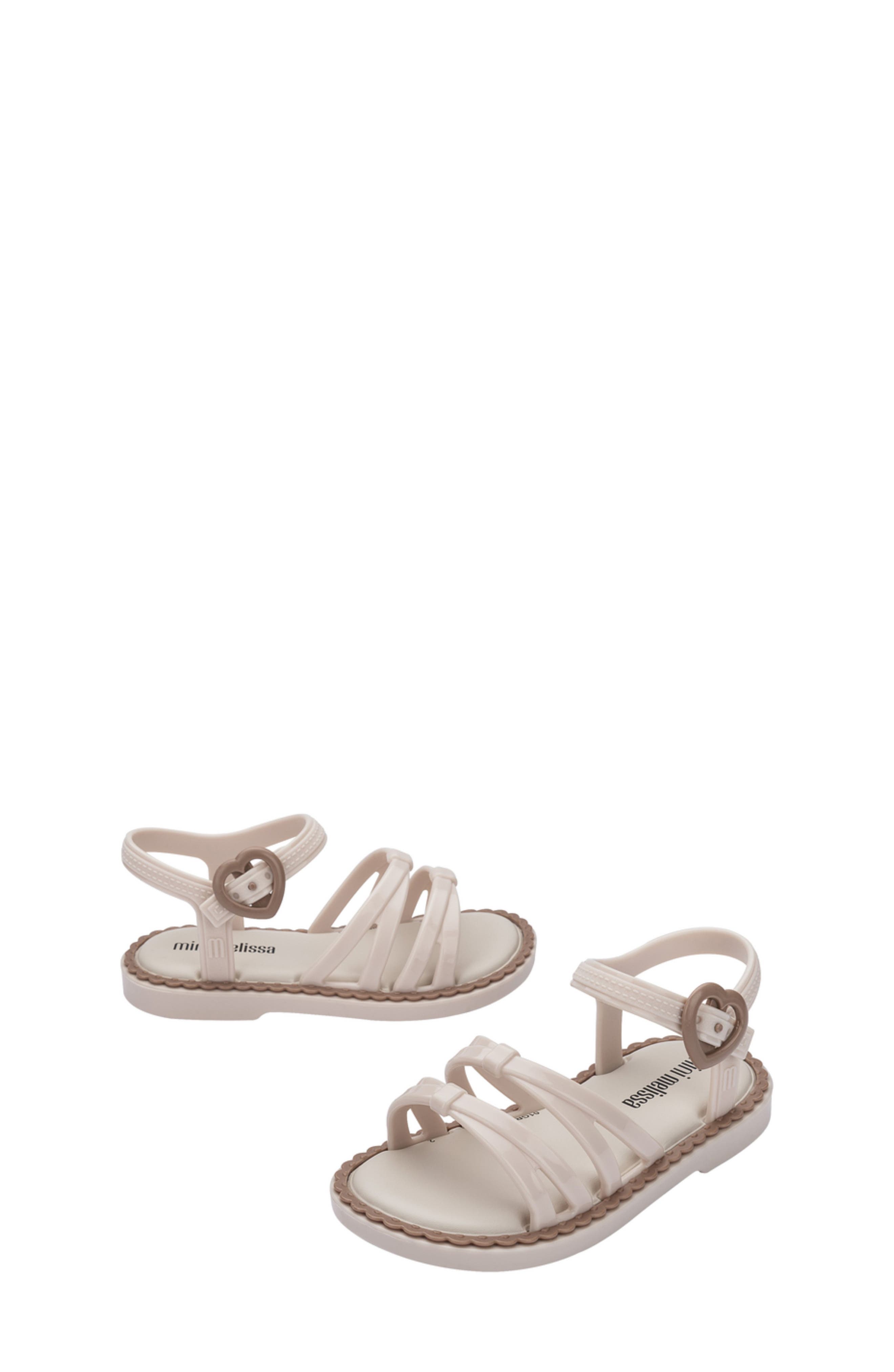 Kids' Aurora Sandal, Alternate, color, BEIGE/ BROWN